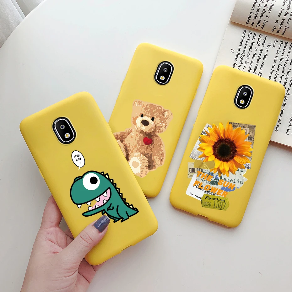 soft cover candy silicone phone case on for samsung galaxy j7 j5 j3 j 7 5 3 pro 2017 j330f j530f j730f case tpu back cover coque view 5
