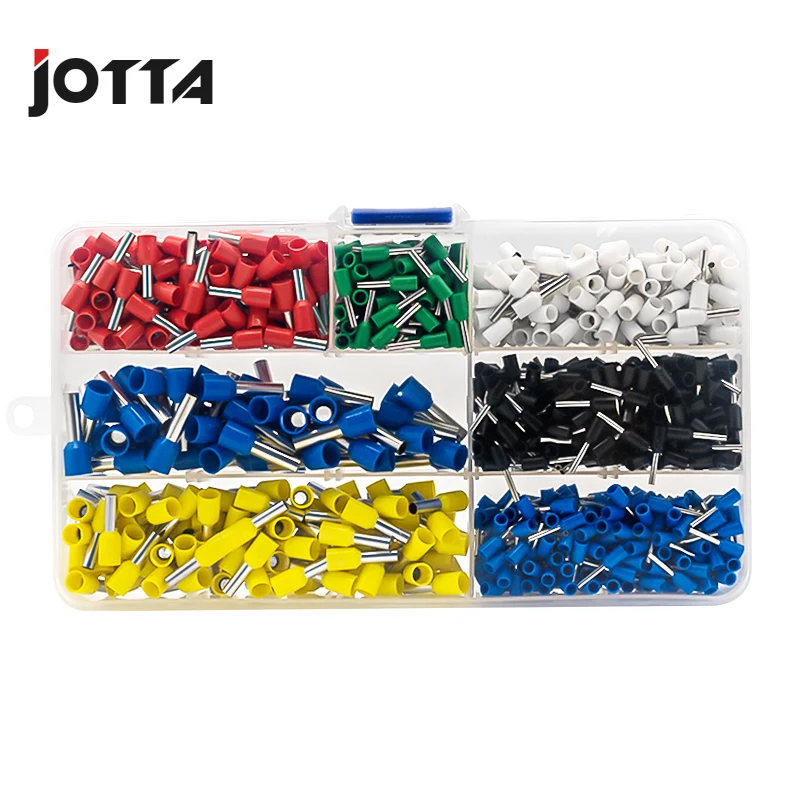 850 Pcs/Box Ferrules Kit Set Wire Copper Crimp Connector Insulated Cord Pin End Crimping Terminal