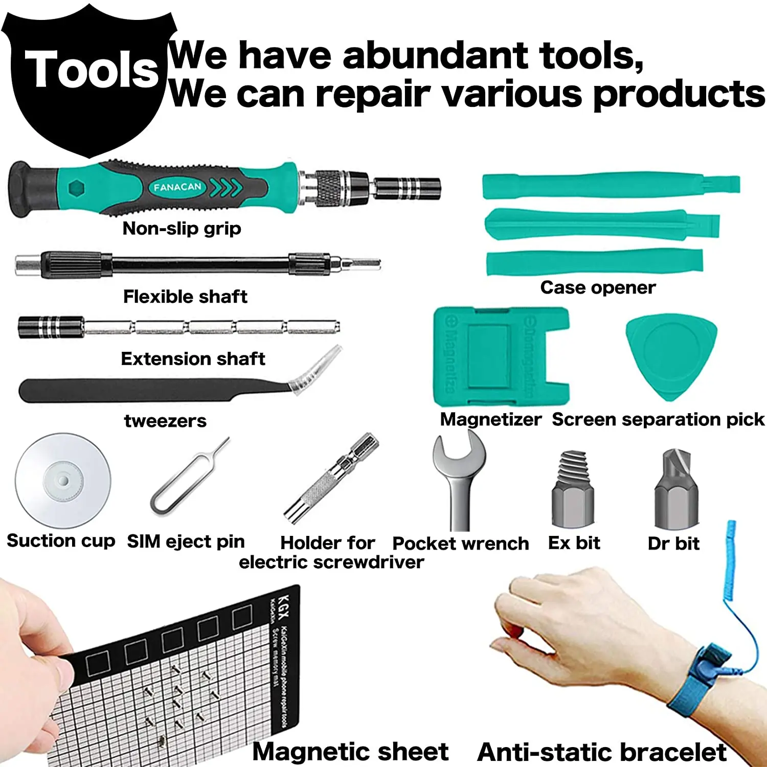 Precision Screwdriver Set - 140-In-1 Small Screwdriver Bit Set for DIY Electronic Repairs - Computer- Micro PC, Laptop, iPhone