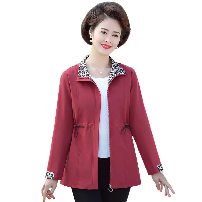 

Spring Autumn Casual Jacket Women 2023 New Loose Turndown Collar Coat Drawstring Solid Color Elegant Outerwear Tops Female