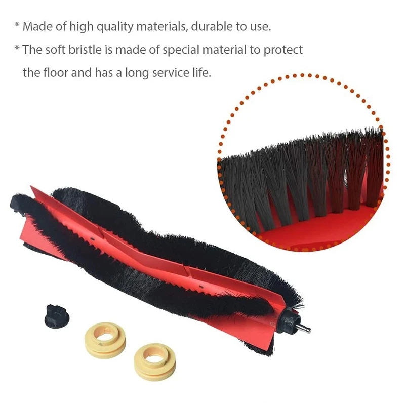 Detachable Main Roller Brush For Xiaomi Roborock s4 s5 s50 s51 s52 s55 s6 s60 s61 s65 s5 Max s6 MaxV s6 Pure E2 E3 E4 E25 E35