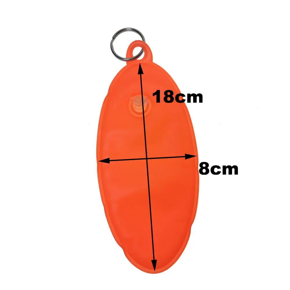 Inflatable Buoy Floating Key Chain Buoyant Keychain With Marine Grade Split Ring For Swimming Surfing Boating Fishing Sailing