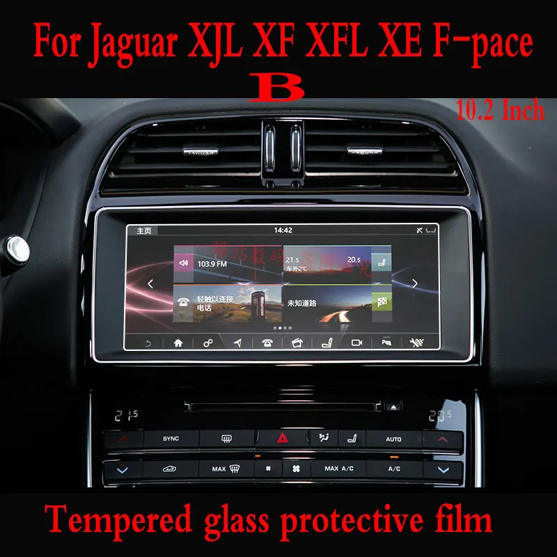 Untuk Jaguar XE 2015-2020 Film Navigasi GPS Layar LCD Film Pelindung Kaca Antigores Aksesori Film 8/10.2 Inci