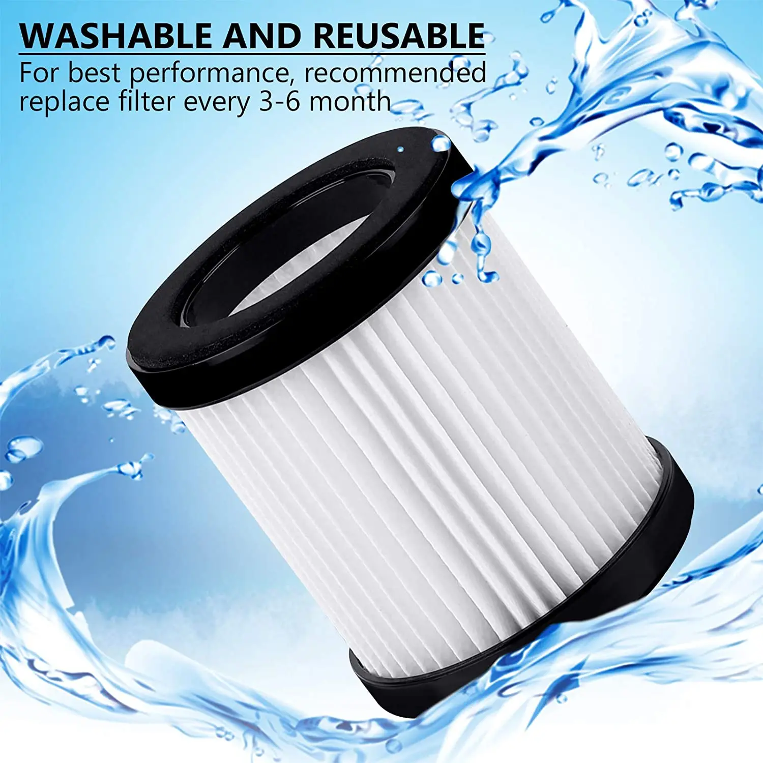 استبدال فلتر HEPA متوافق مع MOOSOO XL-618A فراغ لاسلكي 8 حزمة