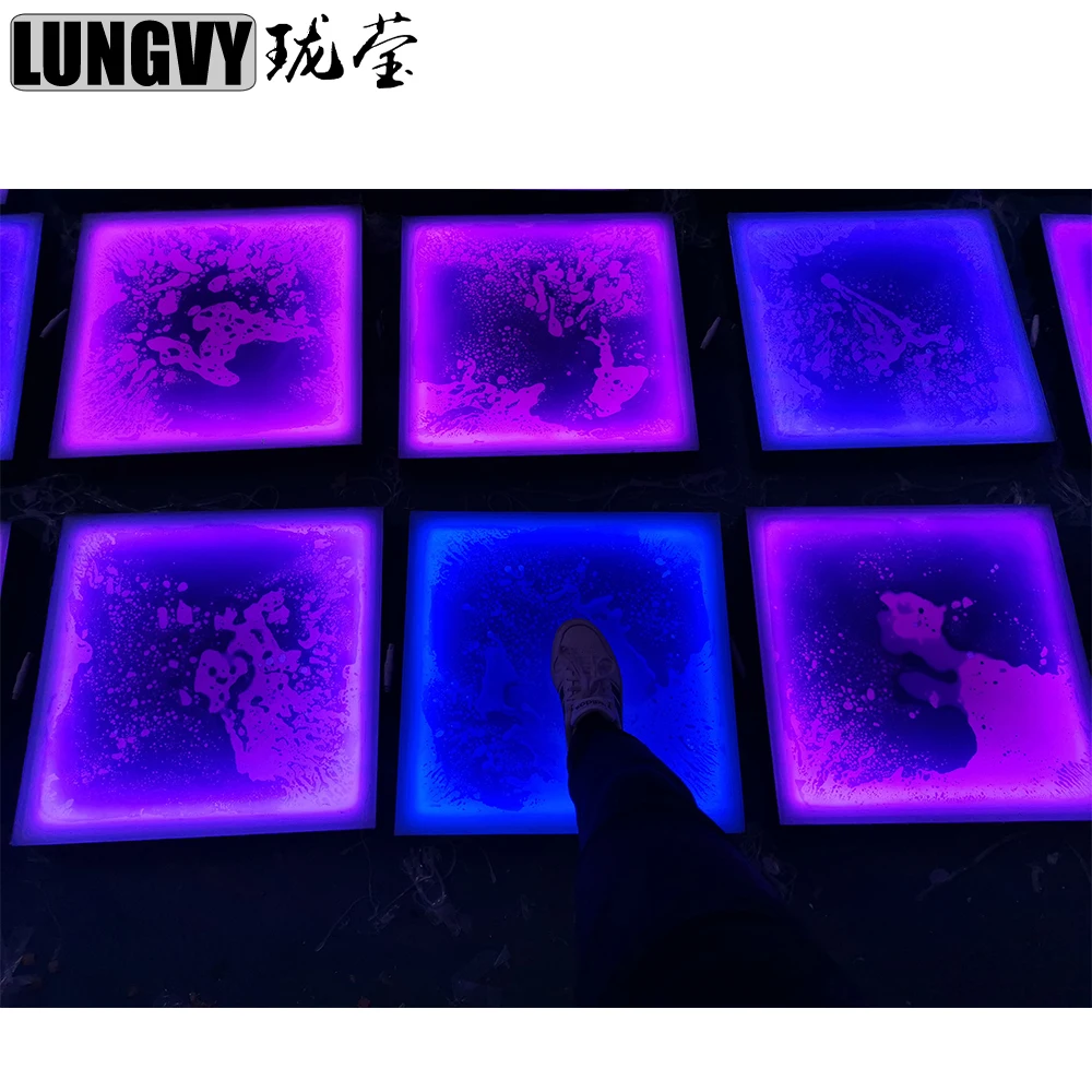 50cmx50cm RGB 3IN1 Led Colorful Dance Floor Panel Dancing Tiles Party Stage Wedding DJ Lighting