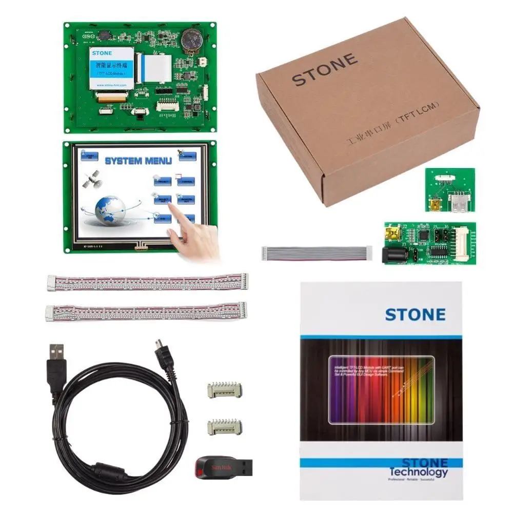 STONE Full Colors Display 5.6 Inch 640x480 Graphic HMI TFT LCD Module Panel for Industrial Use