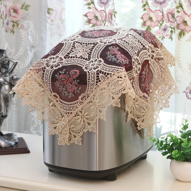 

Modern Embroidered Lace Tablecloth Christmas Table cloth Retro Dining Table Cover Birthday Party Table Cover mantel navidad E001