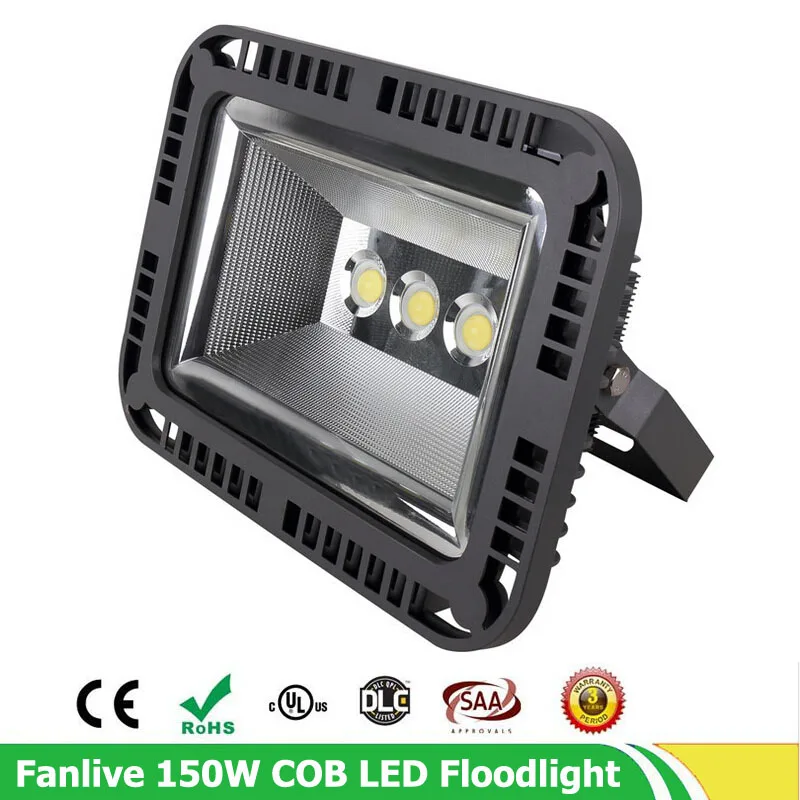 3pcs/lot 100W 150W 200W Foco LED Projector Exterior Flood Light Outdoor LED Flood Lamp IP65 Waterproof LED Spotlight AC 85-265V