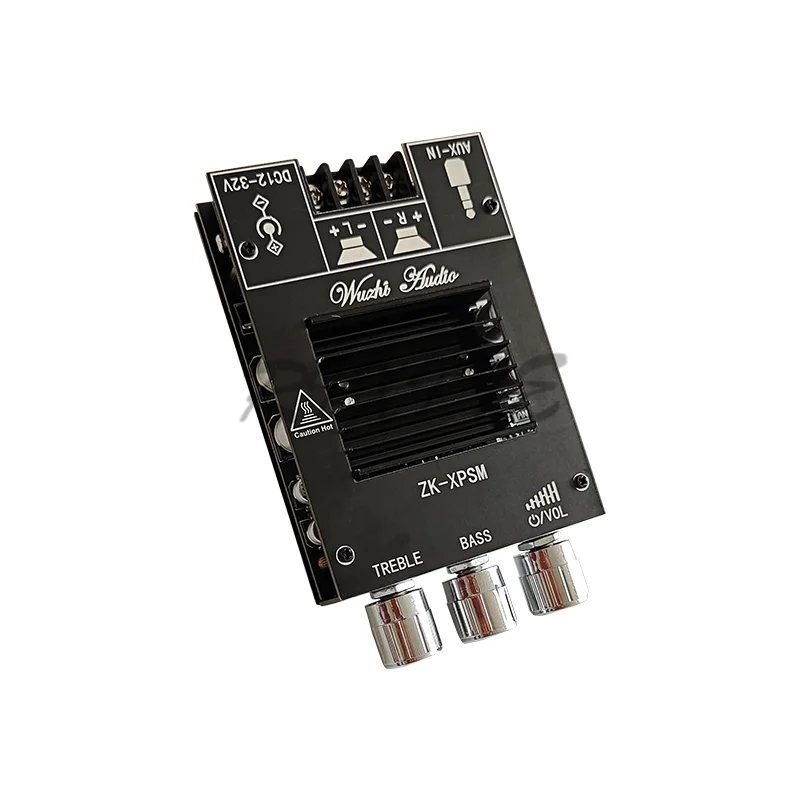 150W*2 TDA7498E Bluetooth 5.0 Stereo Treble Bass Adjustment Audio Power Amplifier Module Dual Channel Heat Sink Aux XPSM