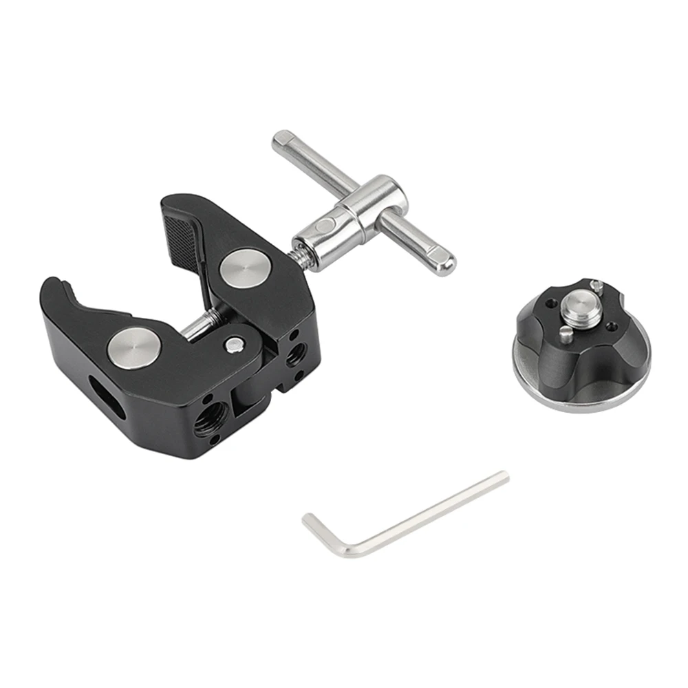 CAMVATE Super Crab Clamp กับ ARRI Rosette Mount M6หญิงด้ายและ1/4 "-20สำหรับ ARRI rosette ติดตั้งอุปกรณ์เสริม