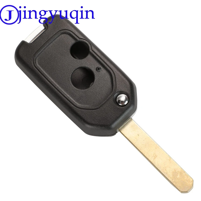 jingyuqin Modified 2/3 Buttons Car Key For Honda Accord Pilot Cr-V Key Housing Civic Insight Ridgeline 2003-2013