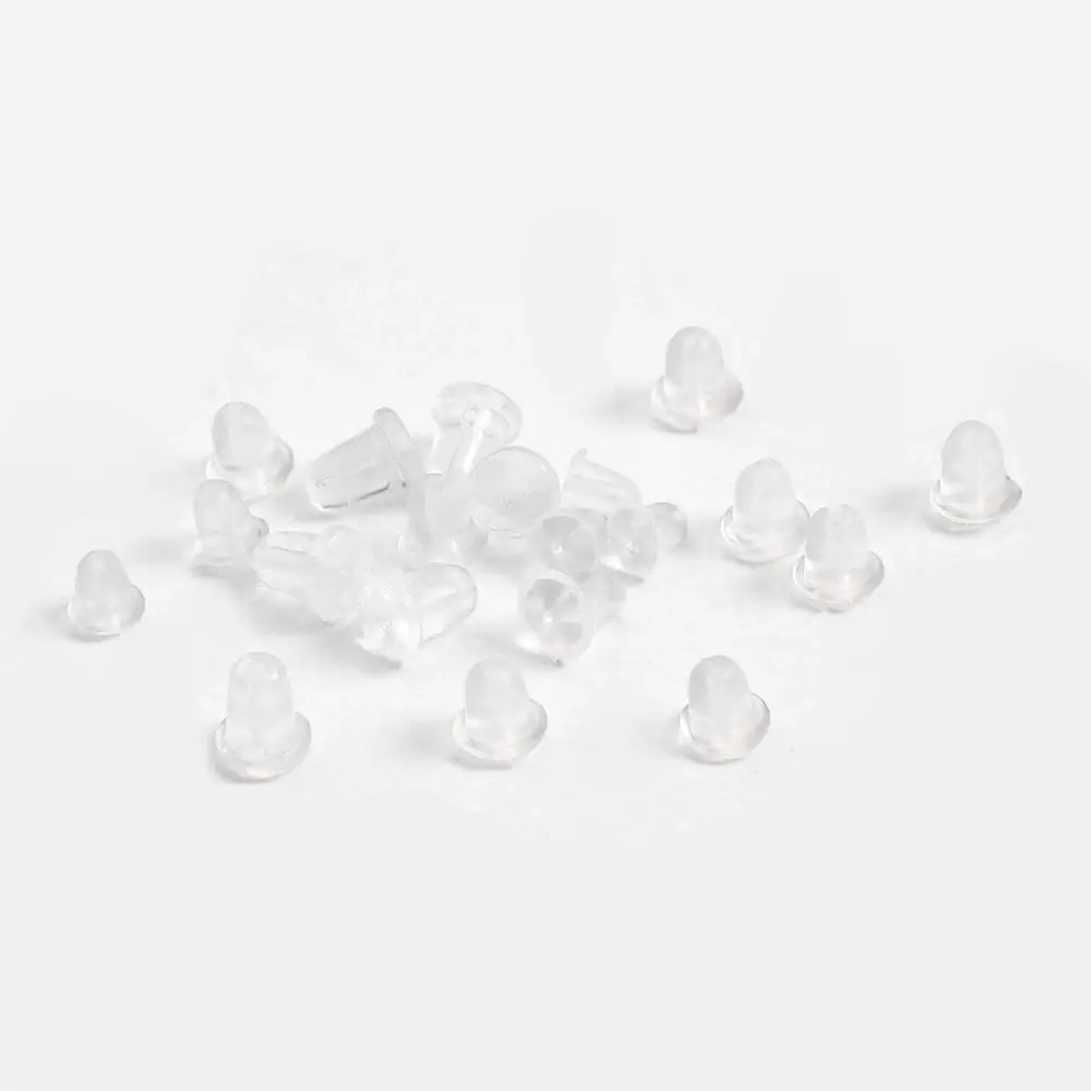 200pcs Rubber Earring Back Silicone Caps for DIY