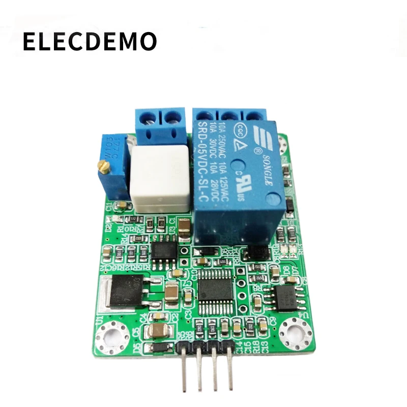 WCS2702 high precision AC and DC current detection sensor module 2A current limiting protection relay serial port