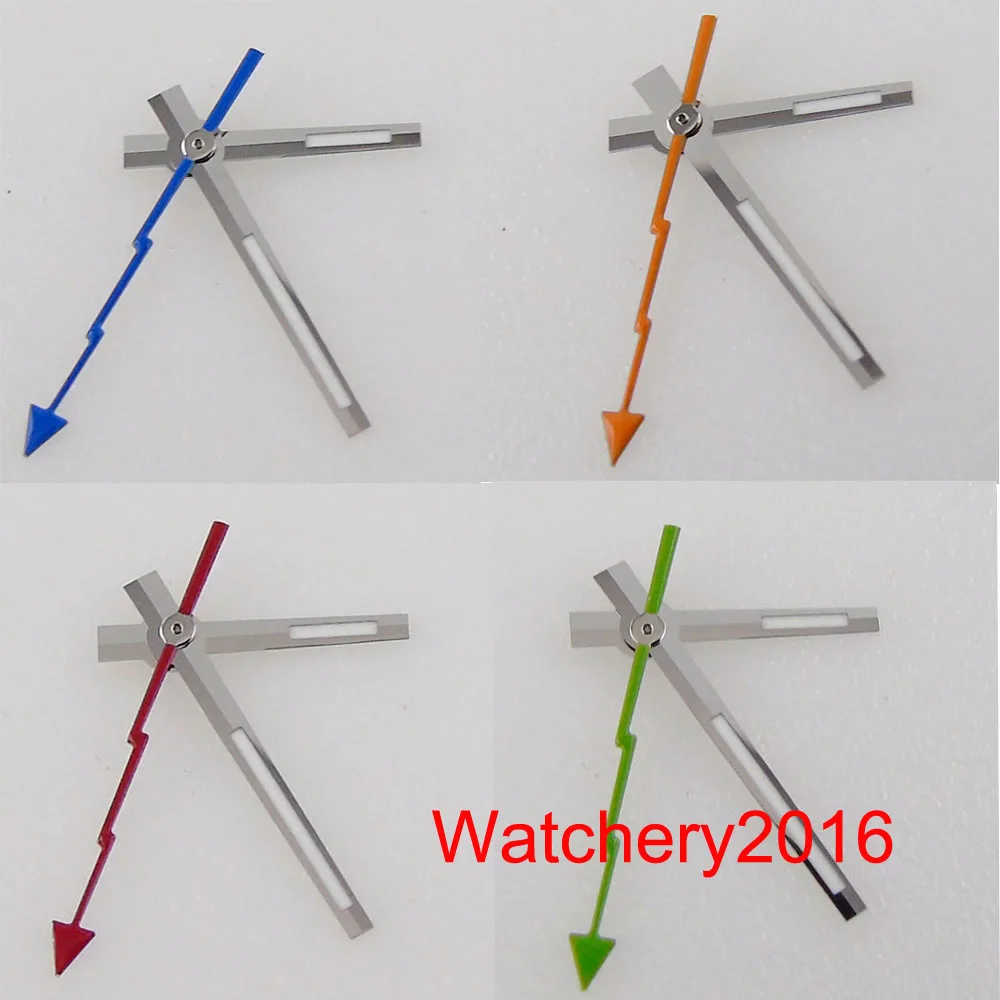 

Orange Blue Flash Watch Hands Fit NH35A NH36A 7S26 4R35 MIYOTA 8215 8205 MINGZHU 2813 ETA 2824 2836 Movement Watch Parts Tool