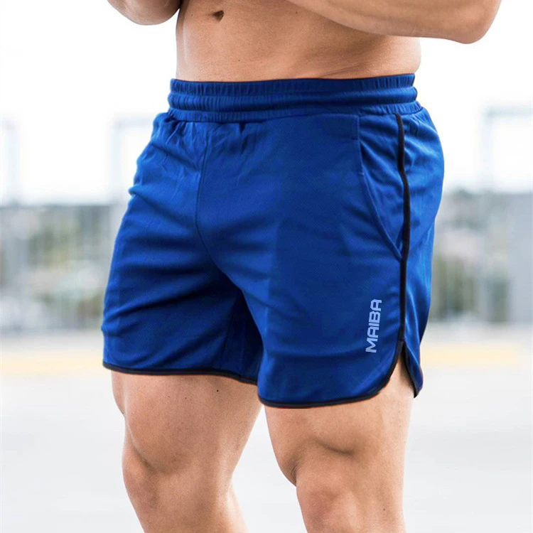 Pantalones cortos de culturismo para hombre, pantalones cortos masculinos de estilo veraniego para ejercicio de gimnasio, ropa deportiva de secado