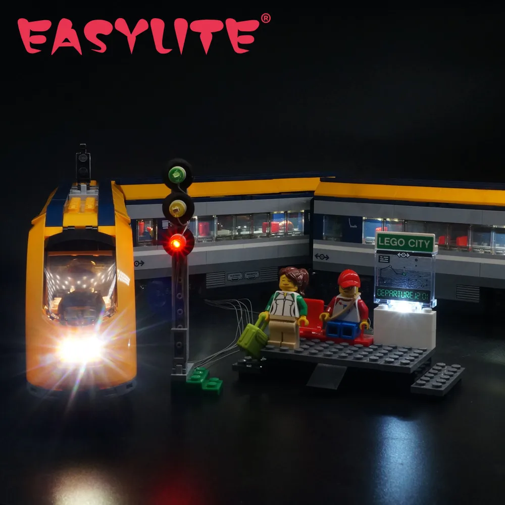 

EASYLITE LED Light Set For 60197 City Series Passenger Train Building Blocks Car Toys Bricks Lighting Kit No Model