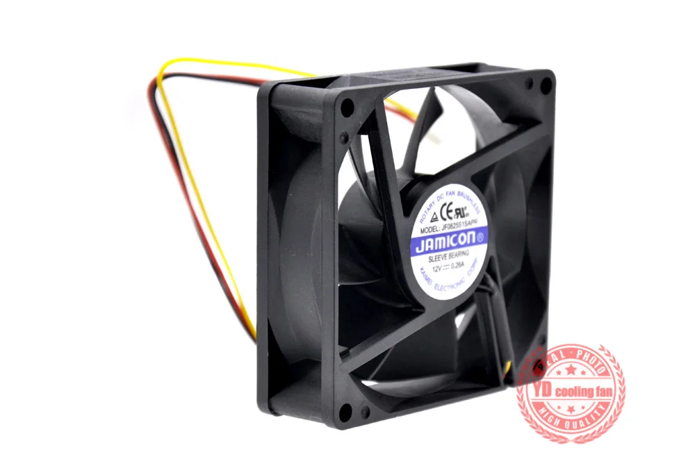 NEW JAMICON JF0825S1SAPR 8025 UPS12V 0.26A 3lines cooling fan