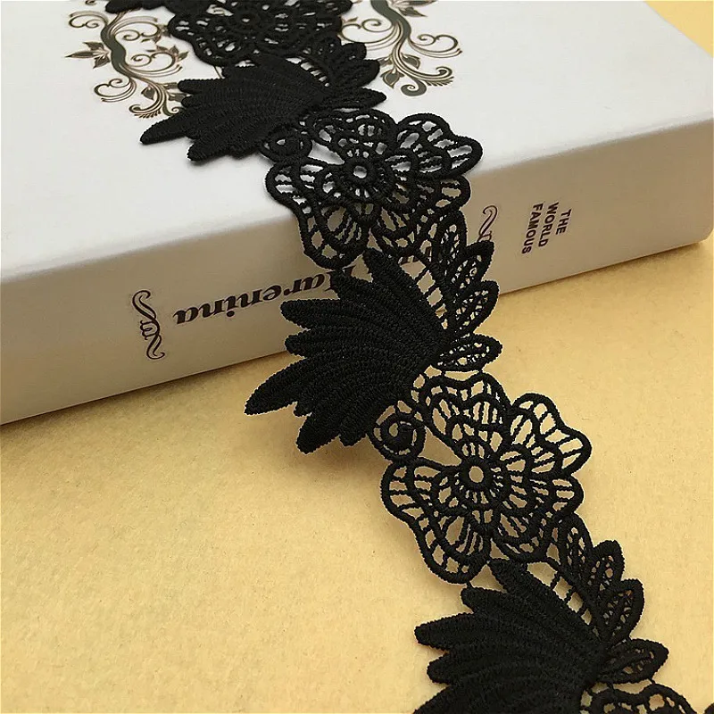 2024 Water-soluble Embroidery Flowers Lace For Crafts Fabric DIY Curtains Home Textile Clothing Underwear Decoration Accessories