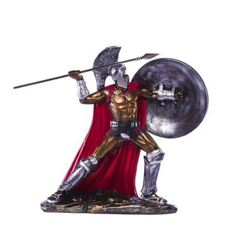 Exquisite Spartan 300 Warrior Model Statue Resin Handmade Modern Decor Sculpture Furniture Bedroom Decor Accessories Souvenirs