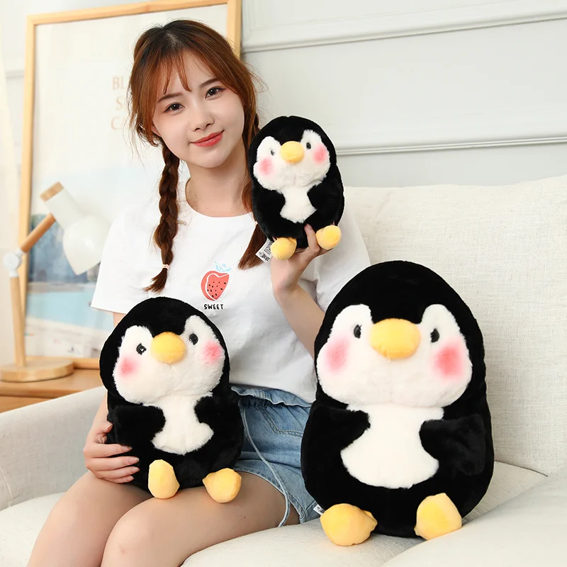 18-40cm Ball Shape Animals Stuffed Cartoon Bunny Pink Pig Monkey Elephant Penguin Hug Cuddly Plushies Toys Ferry Plush Soft Doll