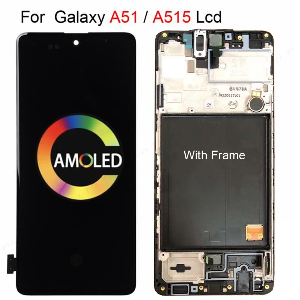 

For Samsung Galaxy A51 LCD with frame Digitizer Sensor Assembly For Samsung A51 Display A515 A515F A515F/DS,A515FD A515FN/DS