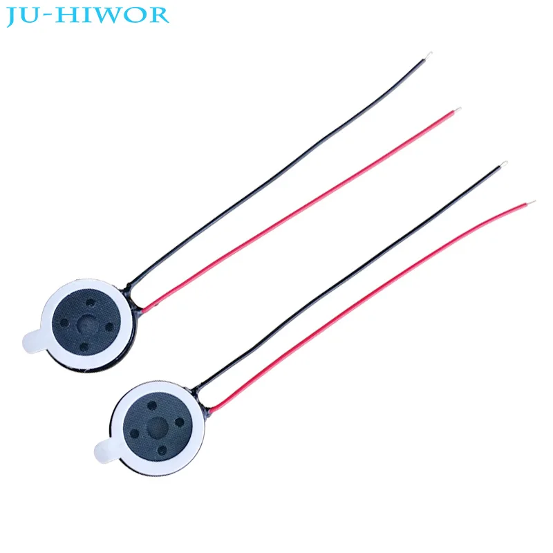 Acoustic Speaker F13 13MM Round Tablet Phone MP3 Speaker 1W 8 Ohms Thickness 3.5MM With Wires DIY Thin and small speaker
