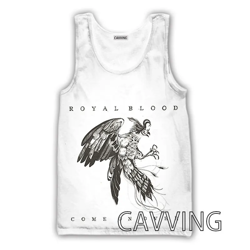 

CAVVING 3D Printed Royal Blood Band Tank Tops Harajuku Vest Summer Undershirt Shirts Streetwear for Men/women