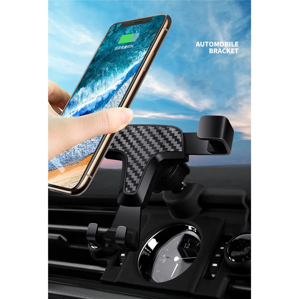 

For 2020 Phone Bracket Gravity Clip Support Stand Mobile Phone Holder Car Air Vent Mount Cradle with Cologne Spices