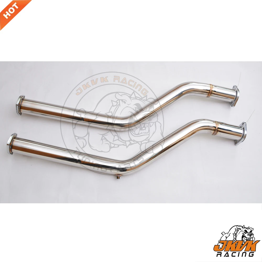 JKVK RACING  3 SERIES E46 M3 3.2L STAINLESS STEEL DECAT CENTRE PIPES DOWNPIPE