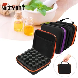 Portable Travel Cosmetic Organizer Multifunction Nail Polish Storage Bag 30 Bottles 5ML Essential Oil Case Perfume Oil Box