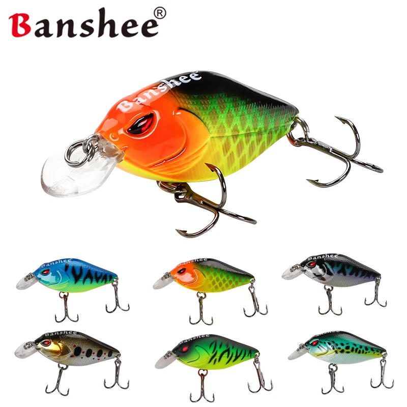 Banshee 58mm Snoop VIBS Goods Crankbaits Fishing Lures Wobblers Trolling Artificial Jerk Baits Fake Rattling For Pike Bass Perch