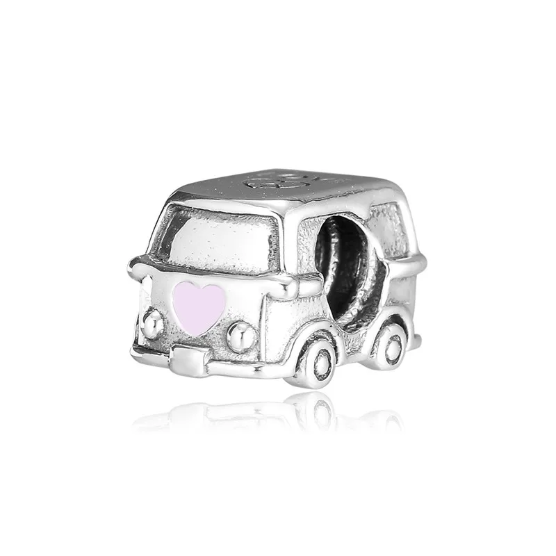 

Подходит для европейских браслетов, бусины Camper Van Charm, 925 пробы, серебряные бусины для браслета, сделай сам, изготовление ювелирных украшений