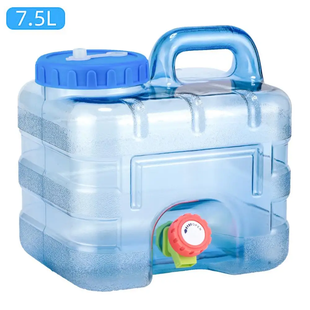 7.5L Faucet Camping Water Reservoir Water Canister Home Drinking Bucket Water Container Storage For Camping Outdoor Self-driving