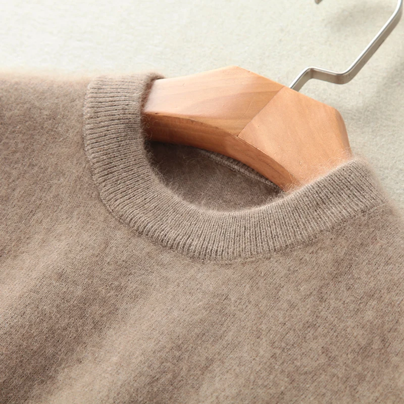 Super Warm 100% Mink Cashmere Sweaters and Pullovers Women Autumn Winter Soft Sweater Half Turtleneck Female Basic Pullovers