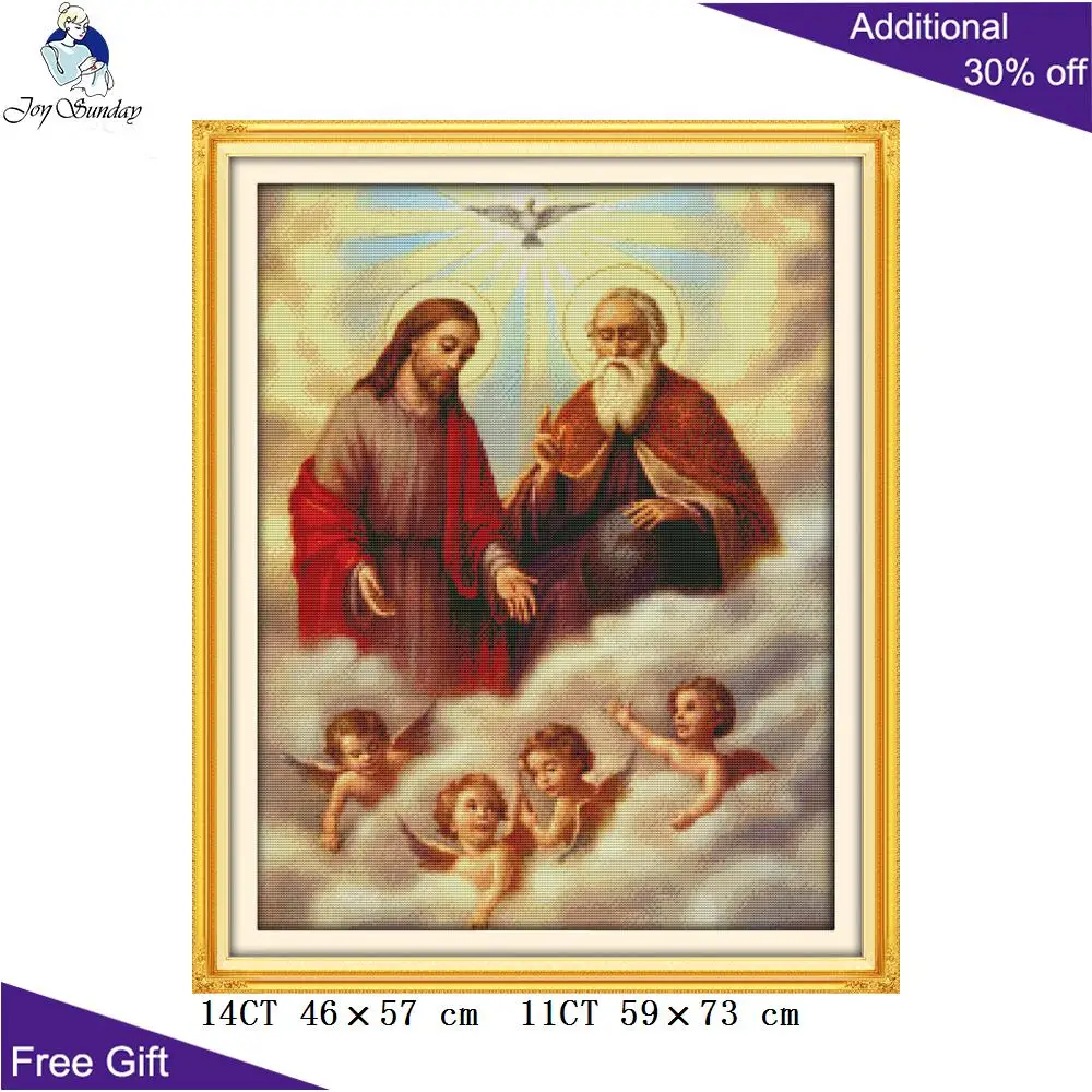 Joy Sunday Jesus kit punto croce, decorazioni per la casa, cuore sacro, gesù e cherubini, figlio pastore, R247(1)R247(2)R270R274R277