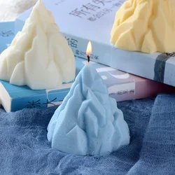 3D Mountain Silicone Mold Handmade Aromatherapy Soy Wax Candle Mould for Candle Making