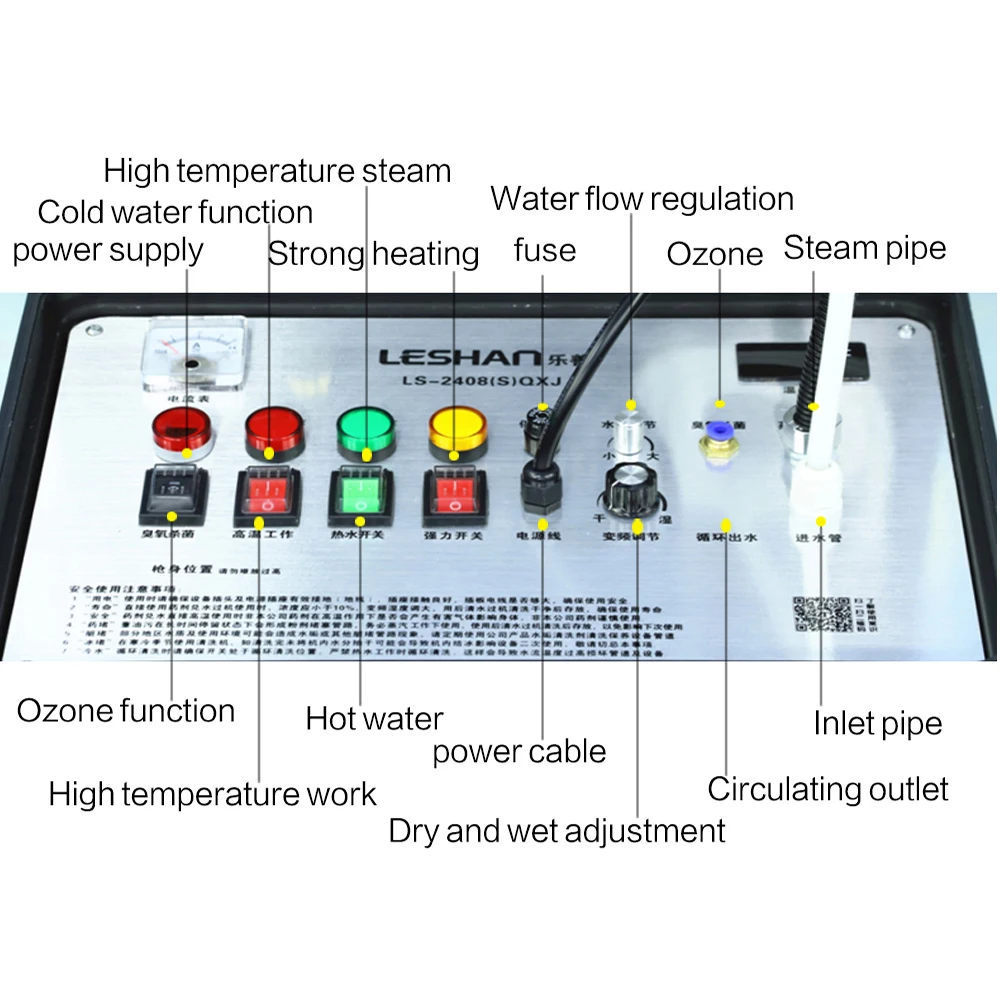 Electric Vapor Steam Cleaner Machine Portable Commercial High Pressure Kitchen Handheld Air Conditioner Cleaning Machine