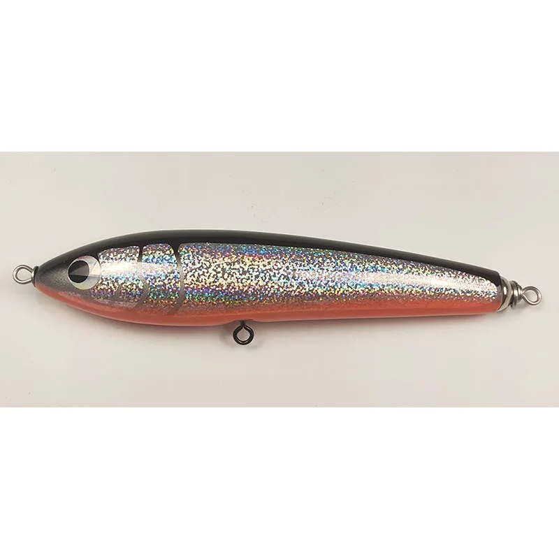 Blue fish Carpenter Wood  Floating Popper Stickbait Fishing  Lure for Medium And Heavy Popping for GT, Kingfish, BluefinTuna