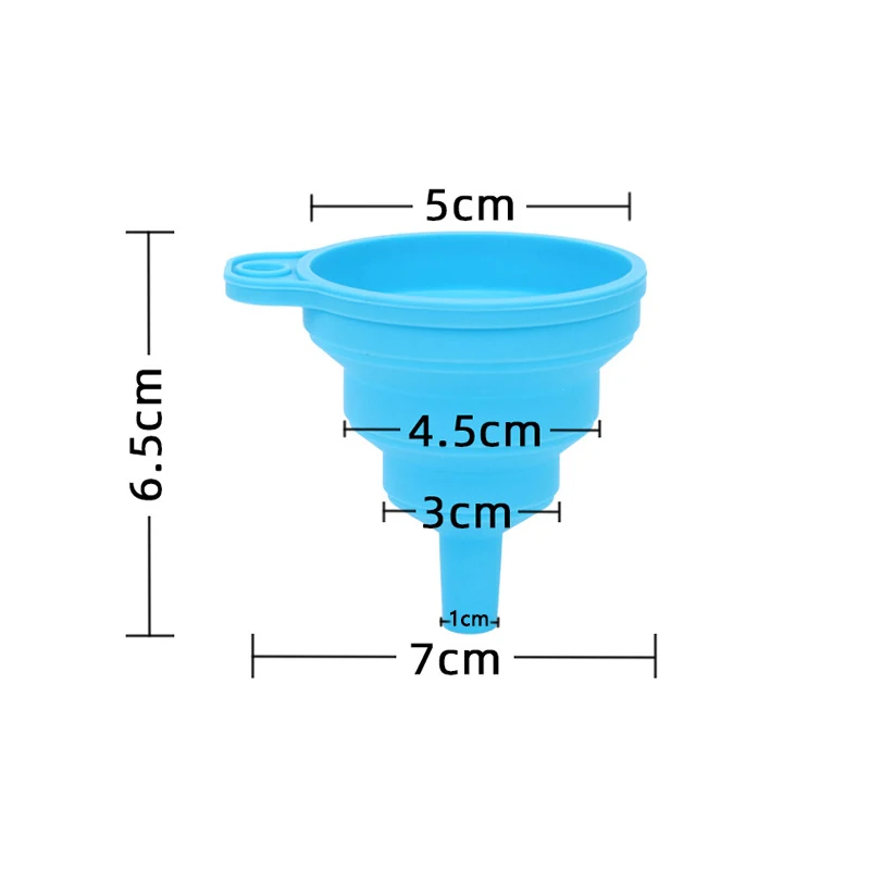 Fais Du Resuable Silicone Funnel Folding BBQ Portable Filter Multifunctional Oil Funnel Liquid Leak Dispensing Housewares Tools