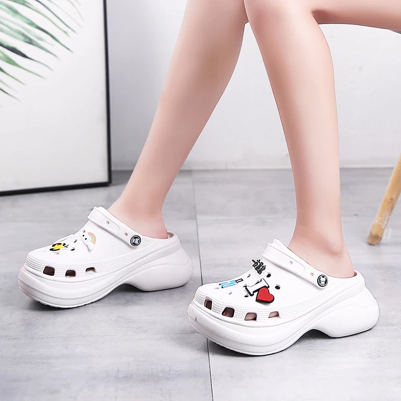 Summer Women Garden Clogs Comfortable high height EVA Injection Shoes Casual Breathable fashio Sandal Beach Slippers Water shoes