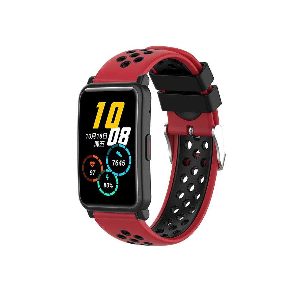 สายรัดสำหรับเล่นกีฬาแฟชั่นสำหรับ Huawei Honor Watch ES Belt สายรัดข้อมืออะไหล่สายนาฬิกาข้อมือ20มม.