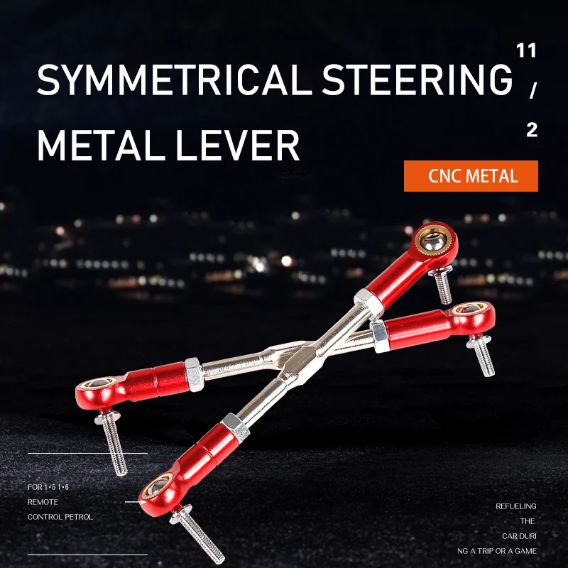 CNC Alloy Metal Symmetrical Steering Lever for HPI BAJA 5B SS 5T ROVAN BAJA KM BAJA 2.0 RC Car Parts