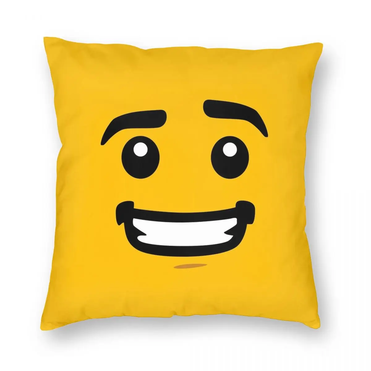 Brick Face Guy Pillowcase Polyester Linen Velvet Creative Zip Decor Pillow Case Room Cushion Cover Wholesale