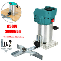 850W Electric Trimmer Wookworking Engraving Slotting Hand Trimming Carving Machine Wood Cutter Router Milling For Makita Battery