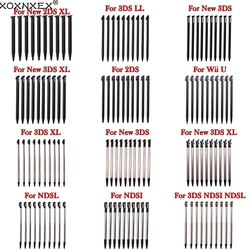 10pcs black Plastic Stylus Touch Screen Metal Telescopic Stylus Pen for Nintend 3DS XL LL New 2DS / 3DS LL XL For NDSL NDSi