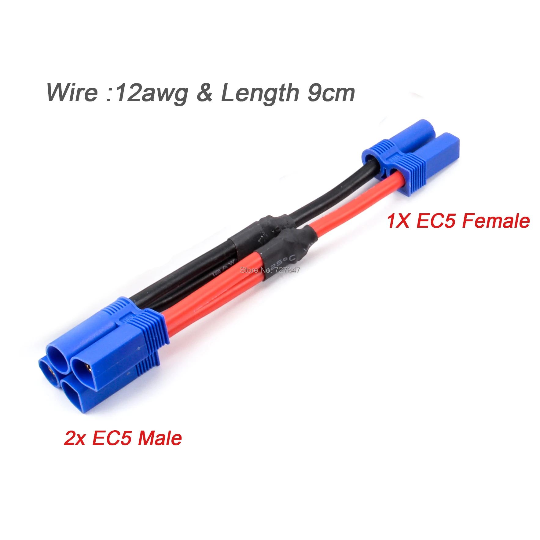 XT60 XT30 XT30U T Plug EC5 EC3 EC2 JST Parallel Battery Connector Cable Extension Y Splitter Plug Adapter for FPV RC parts