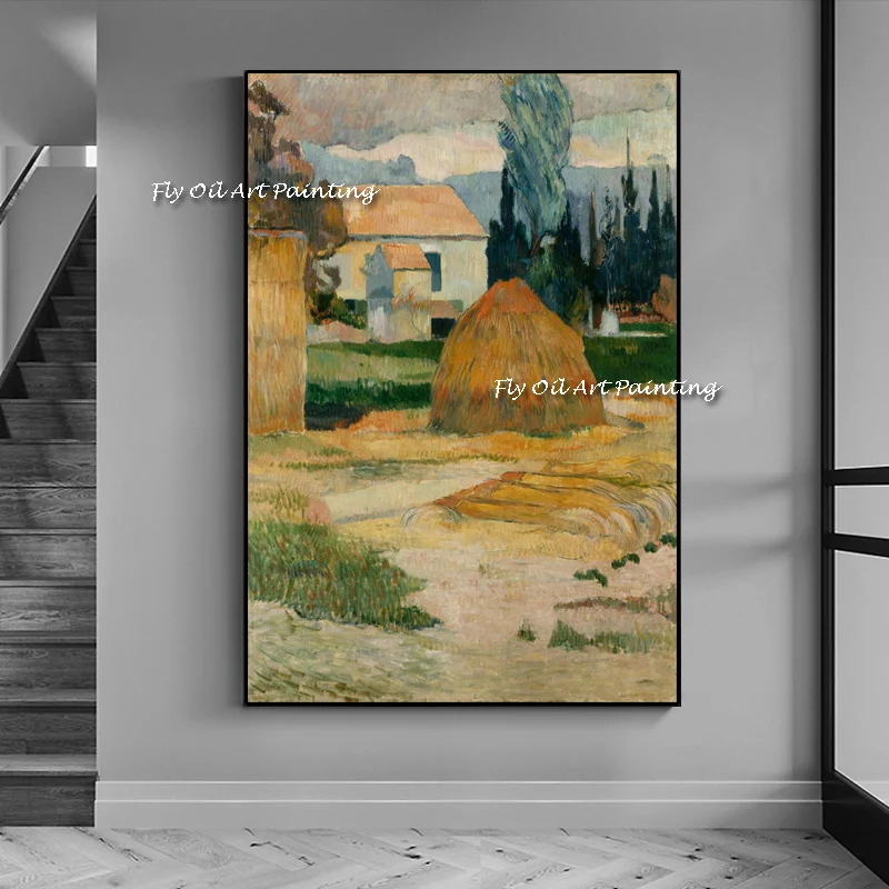 

The French Artist Handmade Paul Gauguin Oil Painting Abstract Corridor Porch Wall Art for Bed Room on Canvas Decor Countryside