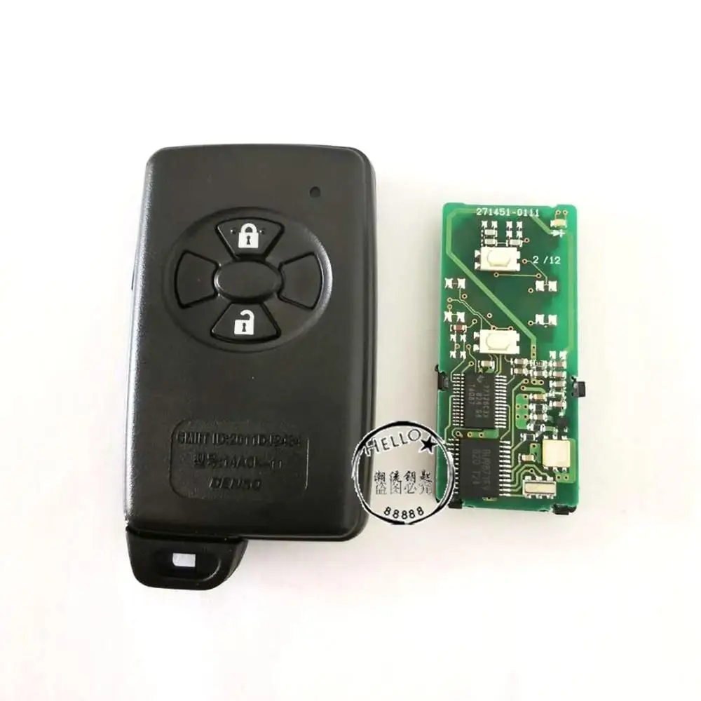 Car Keyless Smart Remote Key with ID71 Chip 315Mhz for Toyota RAV4 Yaris Reiz Car Intelligent Remote Key Board Number 0111