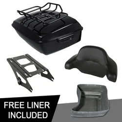 Maletero con respaldo para motocicleta, portaequipajes para Harley Tour Pak Electra Street Glide Road Glide 2014-2024