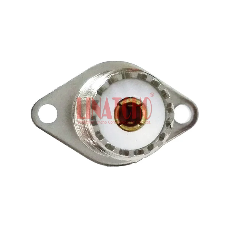 RF Coaxial SO239 UHF Female with Rhombus Flange 2 Holes PCB Antenna Socket Connector Jack